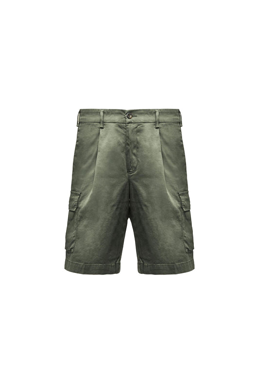 Bermuda Pantaloni Corti verde cargo cotone Aeronautica Militare P26 261BE0287UCT04331 0730407304 AERONAUTICA MILITARE 