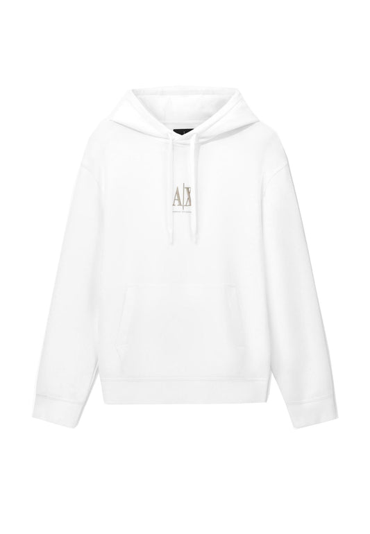 Felpa con cappuccio bianca misto cotone Armani Exchange A25 XM000369 AF10818 U0009U0009 ARMANI EXCHANGE 
