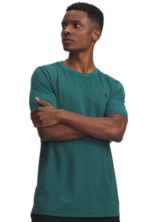 T-shirt girocollo verde smerarldo sportiva allenamento Vanish Under Armour P26 77-1382801 03380338 UNDER ARMOUR 