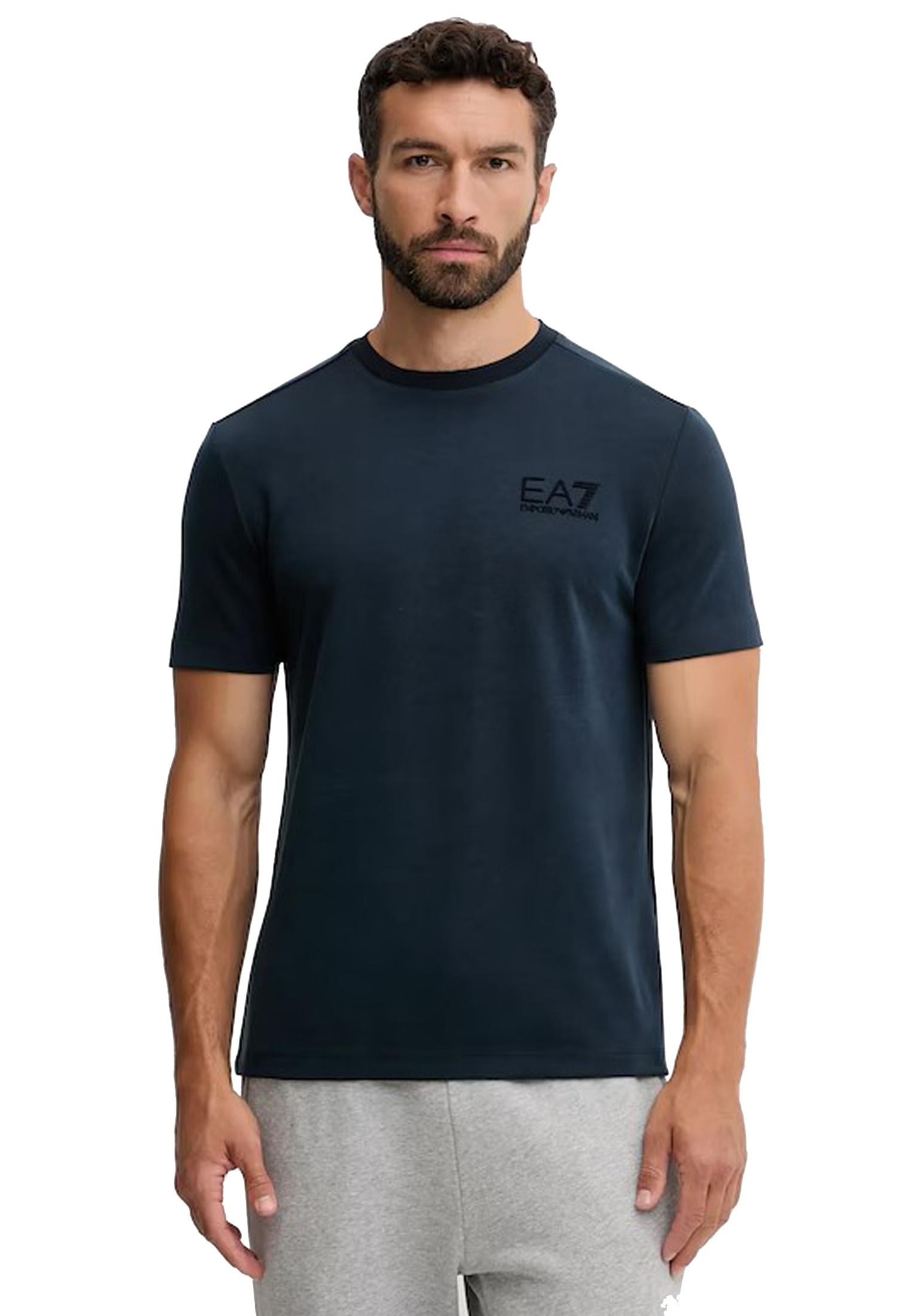 T-shirt girocollo blu navy EA7 Armani A25 7M000756 AF13862 UB102UB102 EA7 