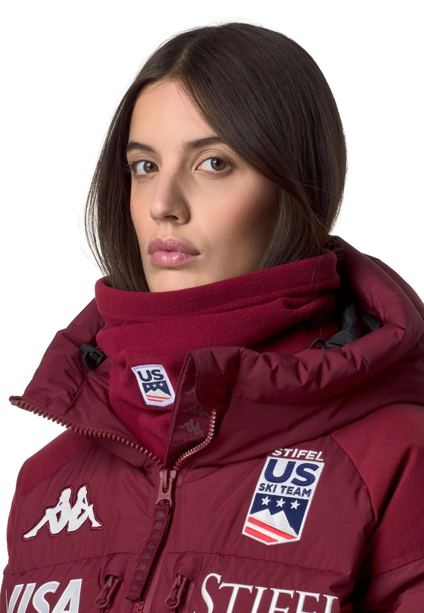 Sciarpa scaldacollo unisex rossa Cold US Kappa A25 331T74W WP2WP2 KAPPA SKI 