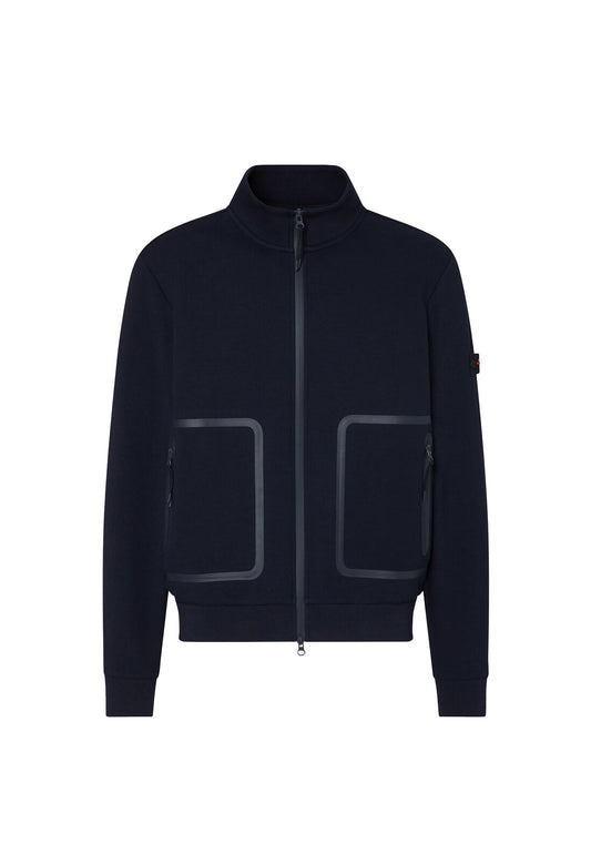 Felpa con full zip blu Scott Peuterey P26 PEU5802 99012177 215215 PEUTEREY 