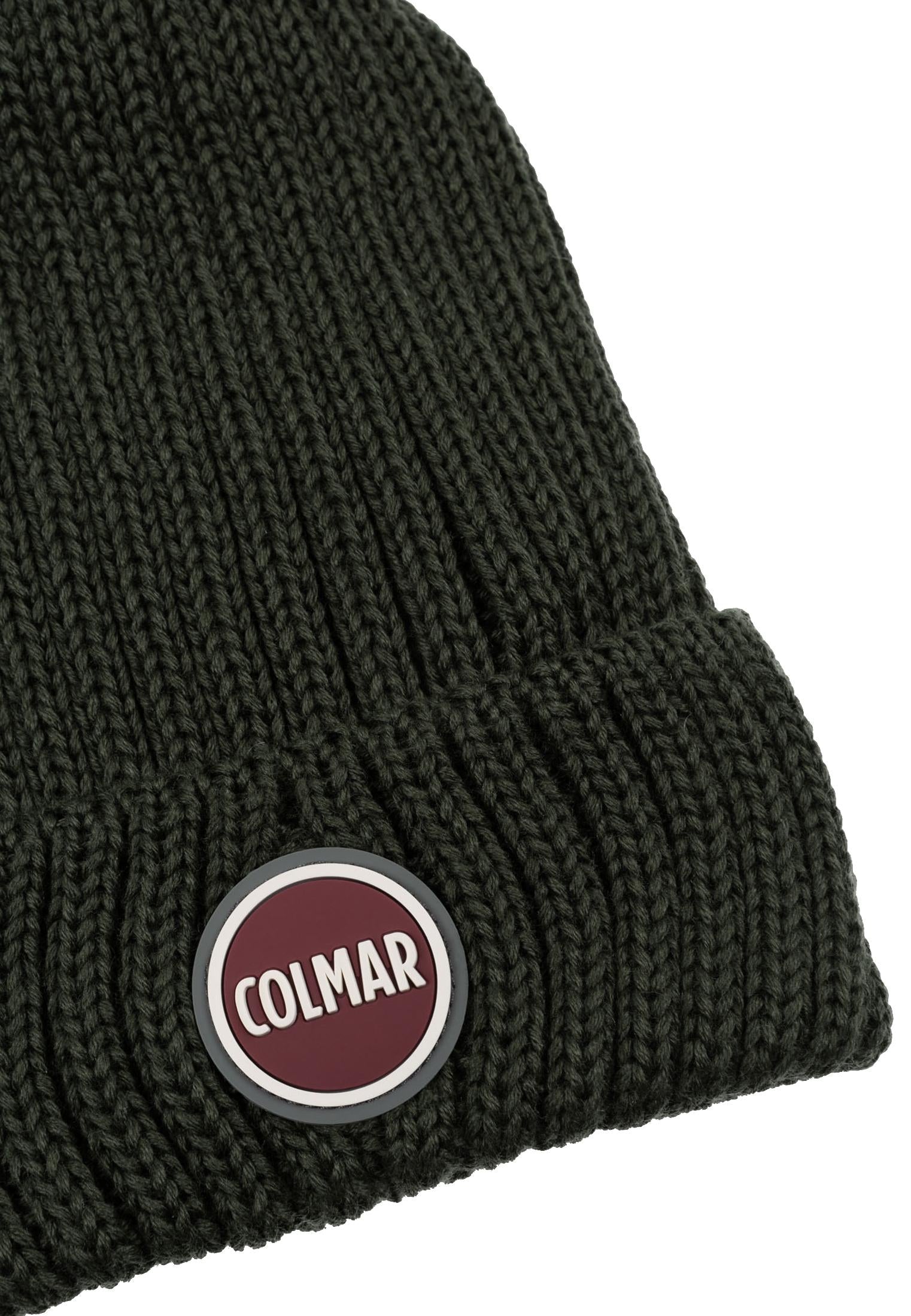 Berretto a coste con risvolto unisex verde Colmar A25 5096N 2YB498 COLMAR ORIGINALS 