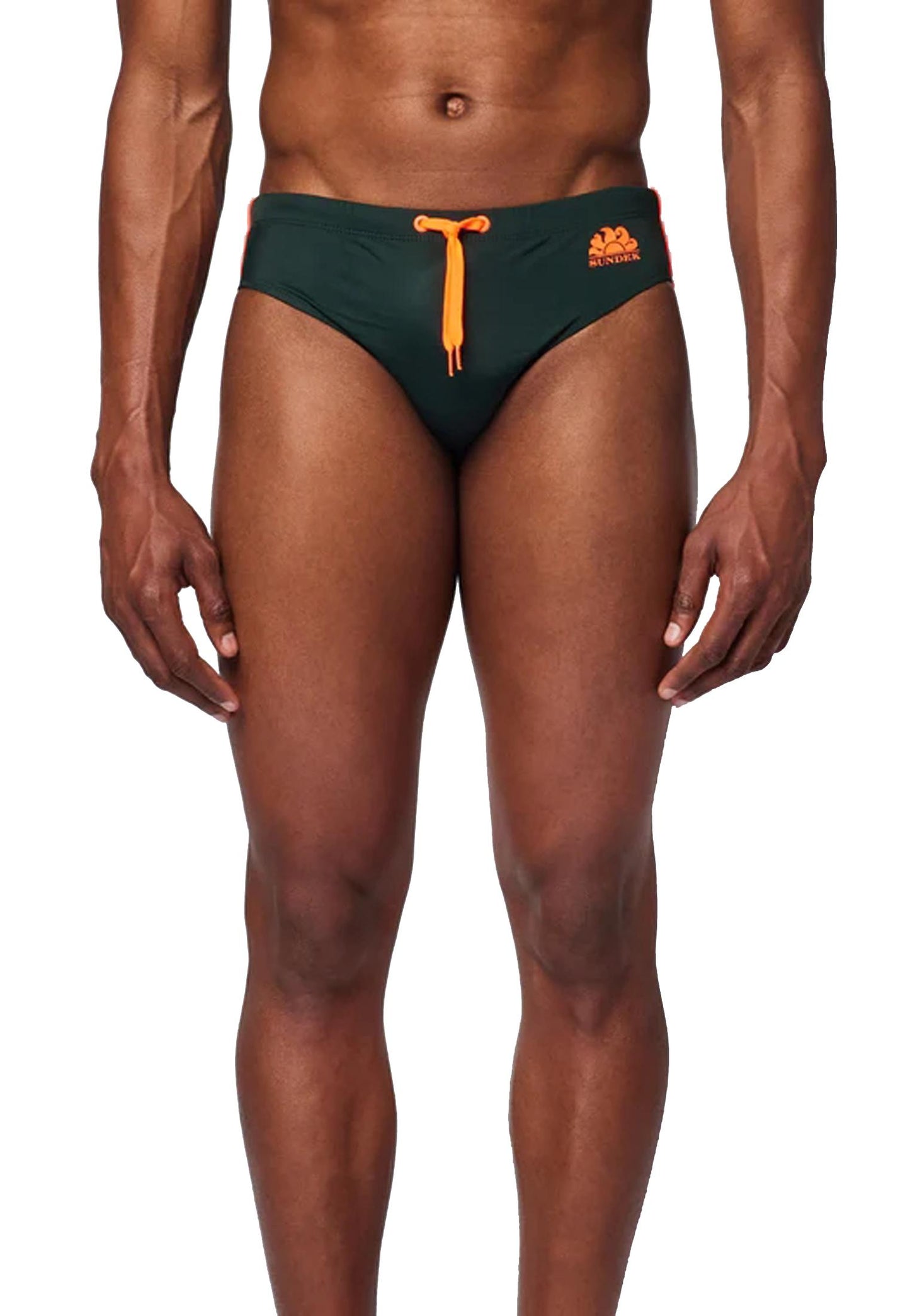 Costume slip mare da bagno verde Sundek P24