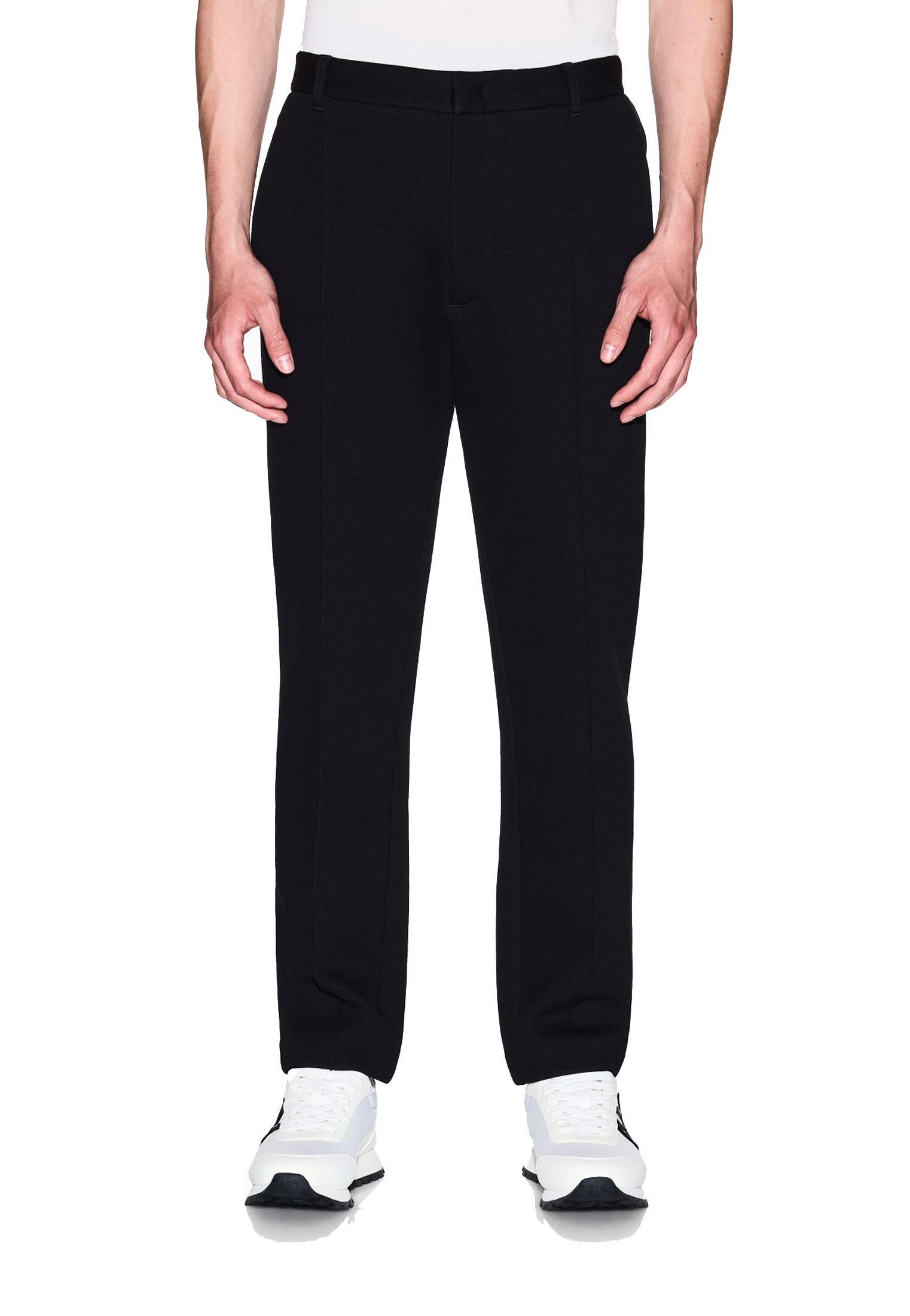 Pantaloni misto cotone neri piquet Armani Exchange A25 XM001018 AF16222 UC001UC001 ARMANI EXCHANGE 