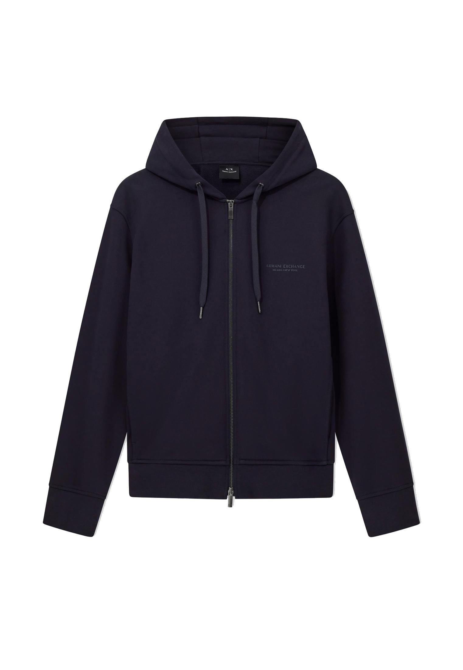 Felpa con cappuccio e zip blu navy Armani Exchange A25 XM001293 AF20934 UB101UB101 ARMANI EXCHANGE 