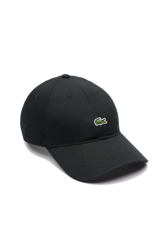 Cappello da baseball nero cotone Lacoste P26 RK0491 031031 LACOSTE 