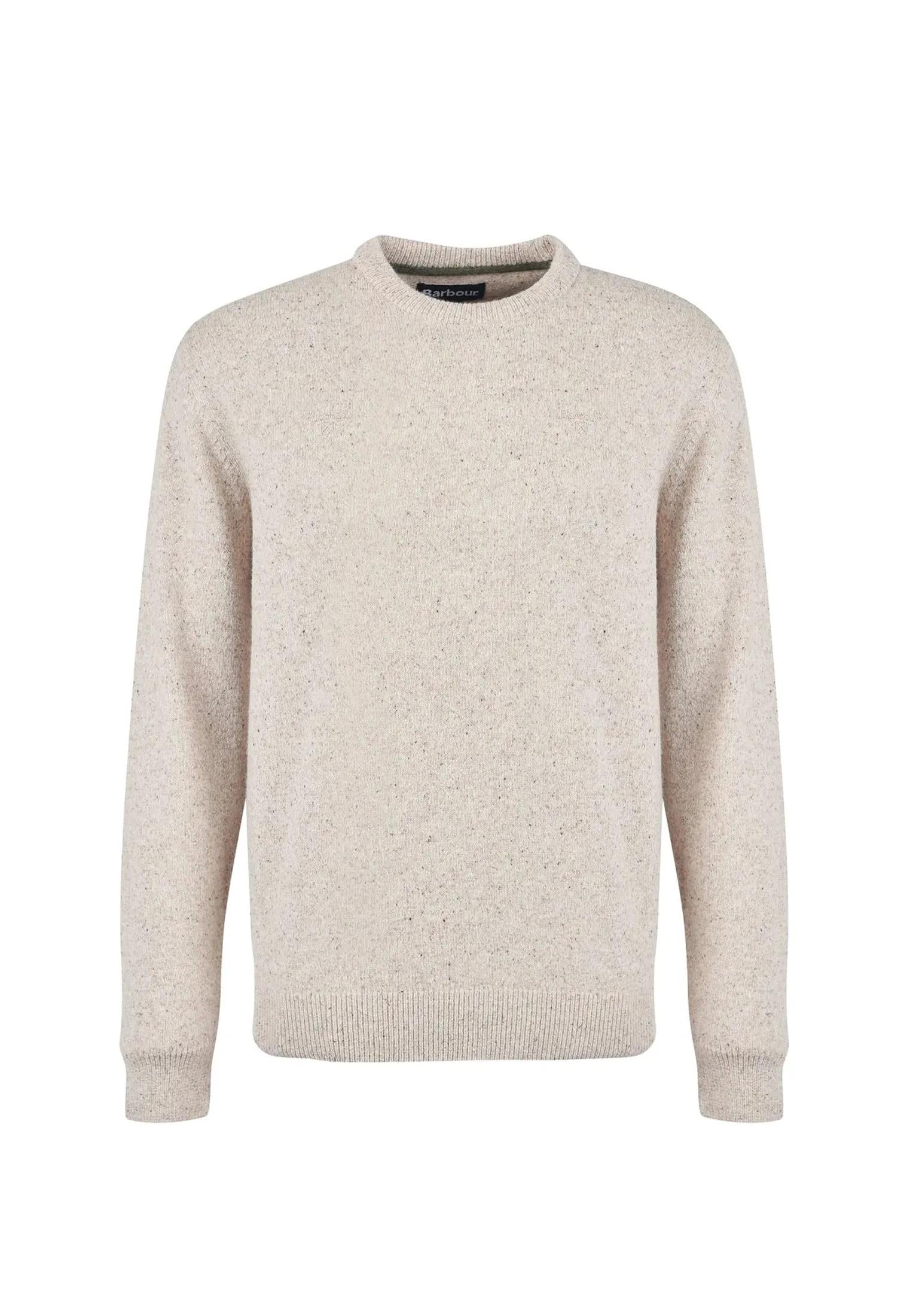 Maglione girocollo lana beige Essential Tisbury Barbour A25 252MMKN0844 ST51ST51 BARBOUR 