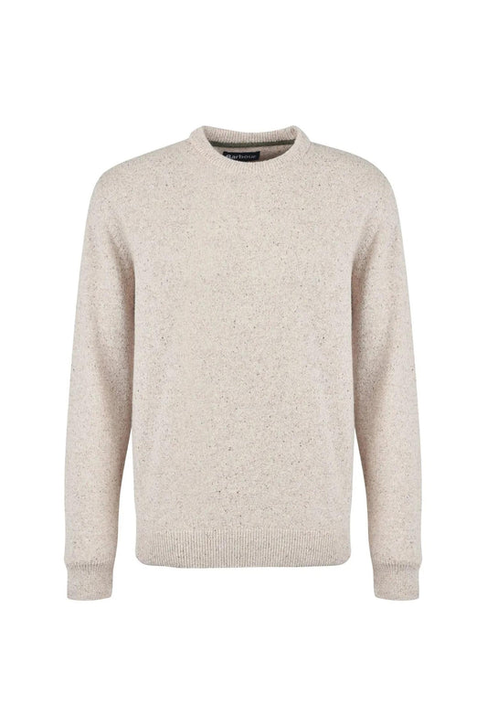 Maglione girocollo lana beige Essential Tisbury Barbour A25 252MMKN0844 ST51ST51 BARBOUR 