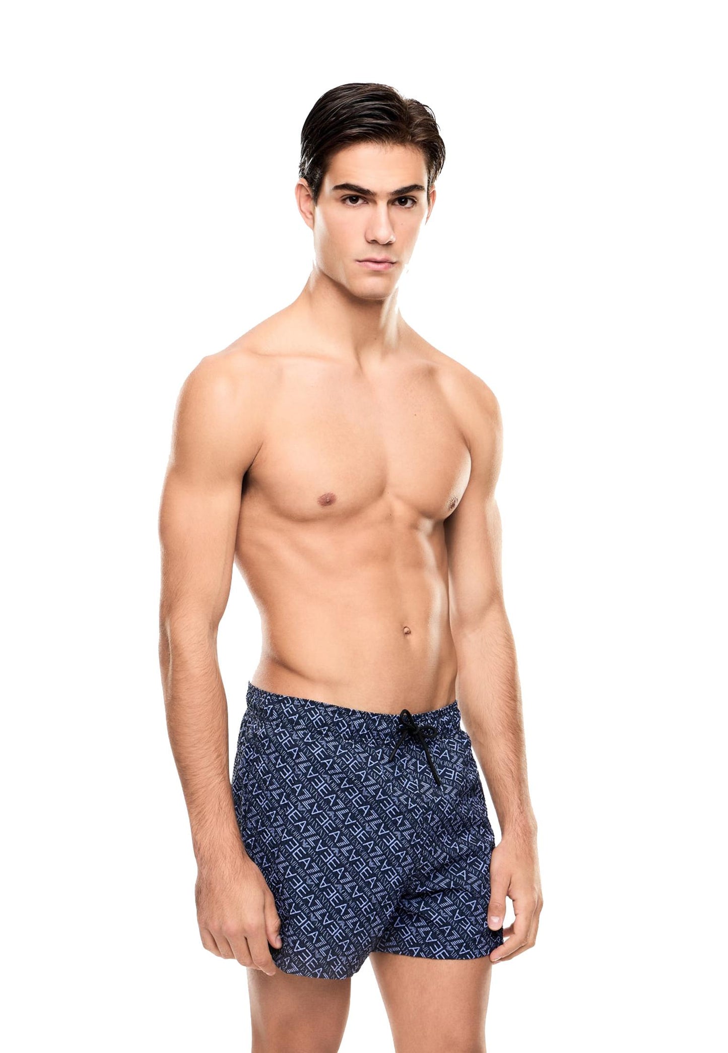 Costume boxer blu da mare bagno Graphic EA7 Armani P26 7M001677 AF21249 MB461MB461 EA7 
