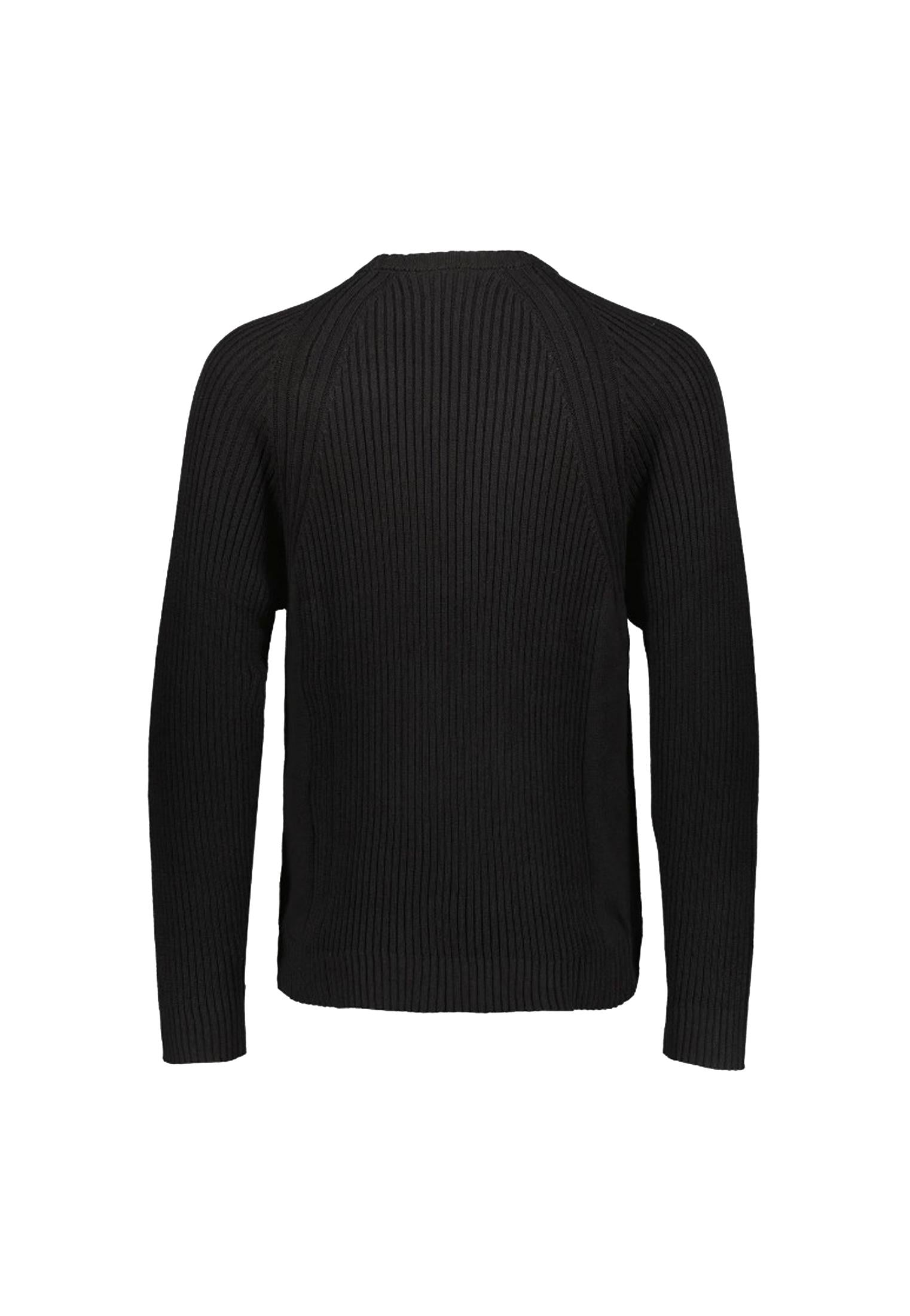 Maglione girocollo cotone trama nero Bear A25 BM501W25 5050 BEAR 