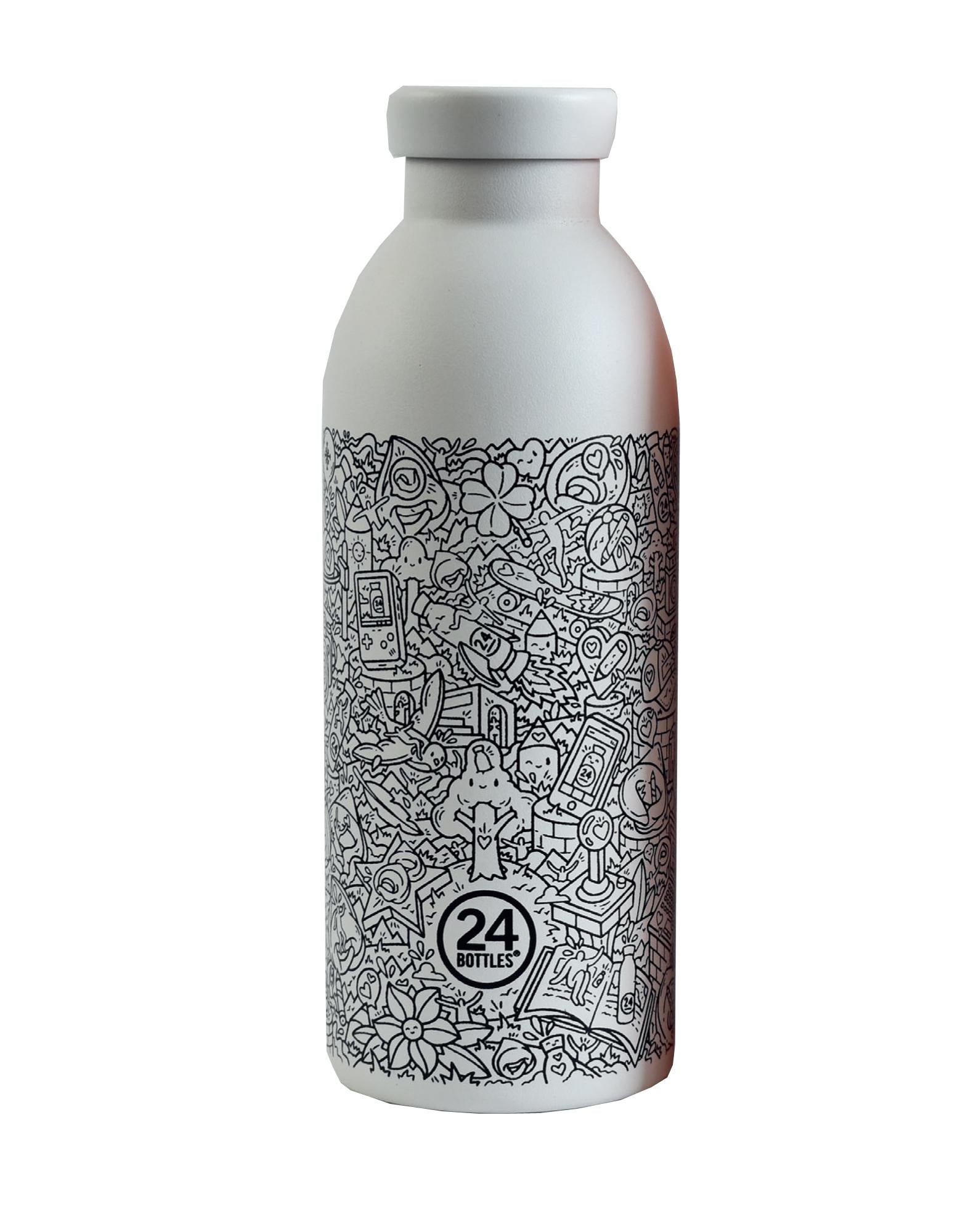 Borraccia Bianca Capsule Collection Fra! 24Bottles 1785-FRA! WHITEWHITE 24BOTTLES 