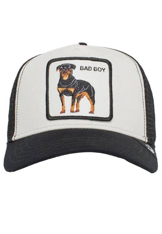 Cappellino da baseball unisex bianco e nero fantasia cane The Baddest Boy Goorin Bros P24 101-0493 IVORYIVORY GOORIN BROS 