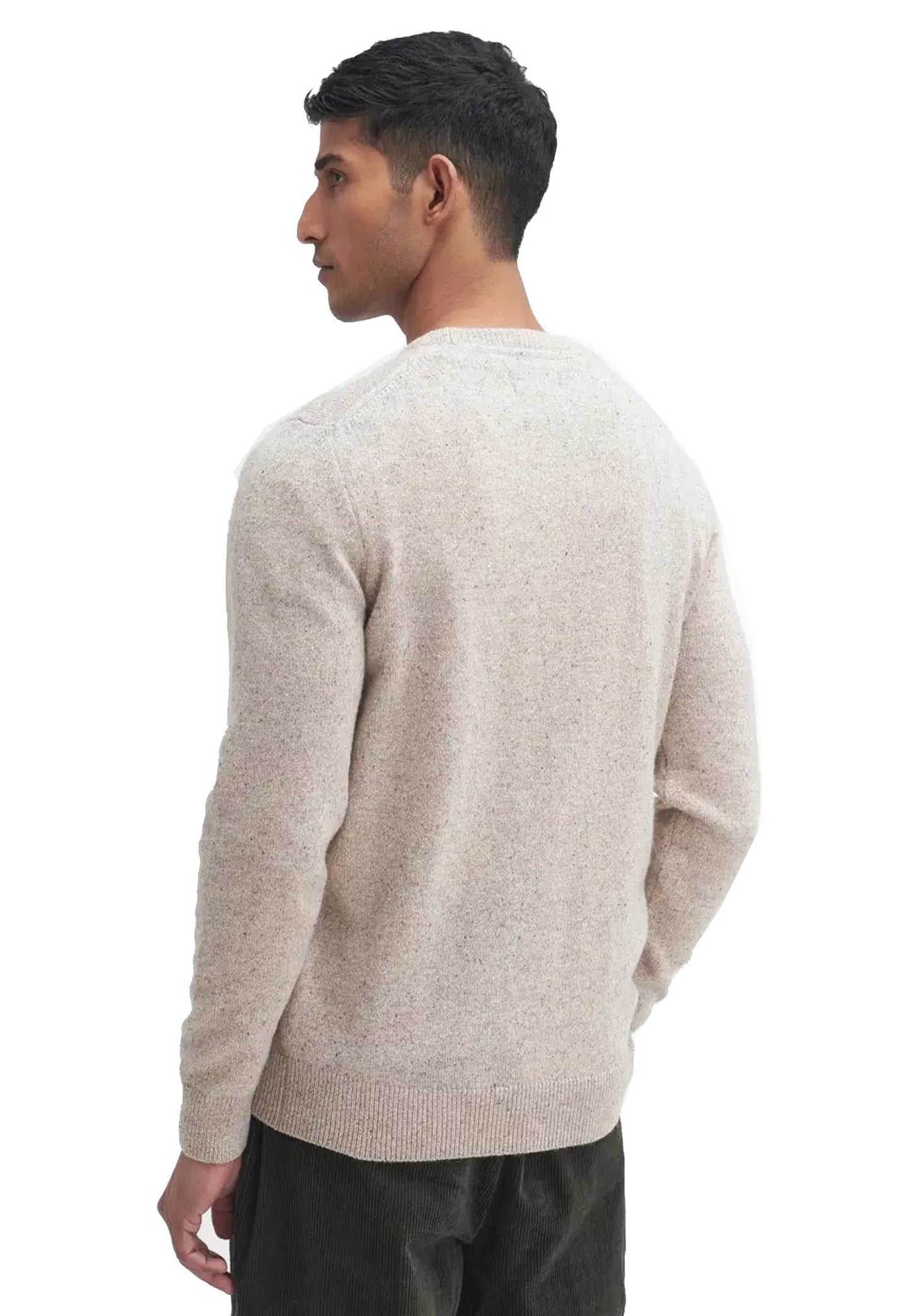 Maglione girocollo lana beige Essential Tisbury Barbour A25 252MMKN0844 ST51ST51 BARBOUR 