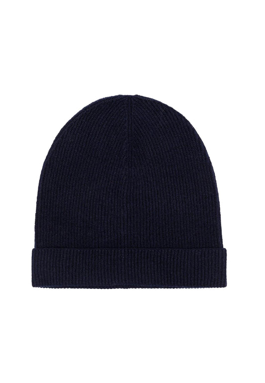 Berretto cappello beanie blu notte in cashmere Alpha Studio A25 AU-3610S 10011001 ALPHA 