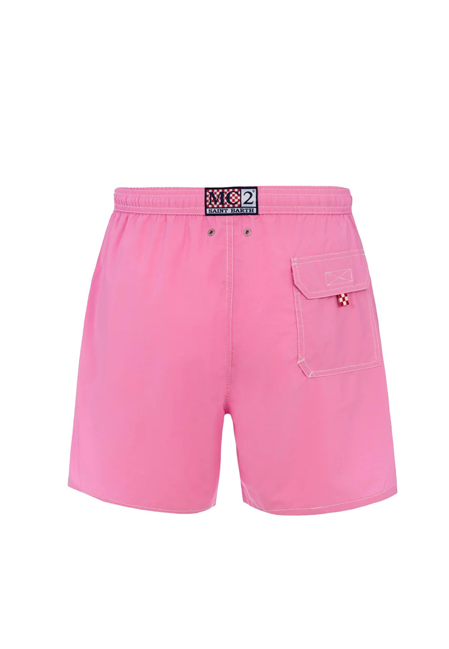 Costume da bagno pantaloncino rosa fluo Patmos MC2 Saint Barth P26 PATM001 01552L01552L MC2 