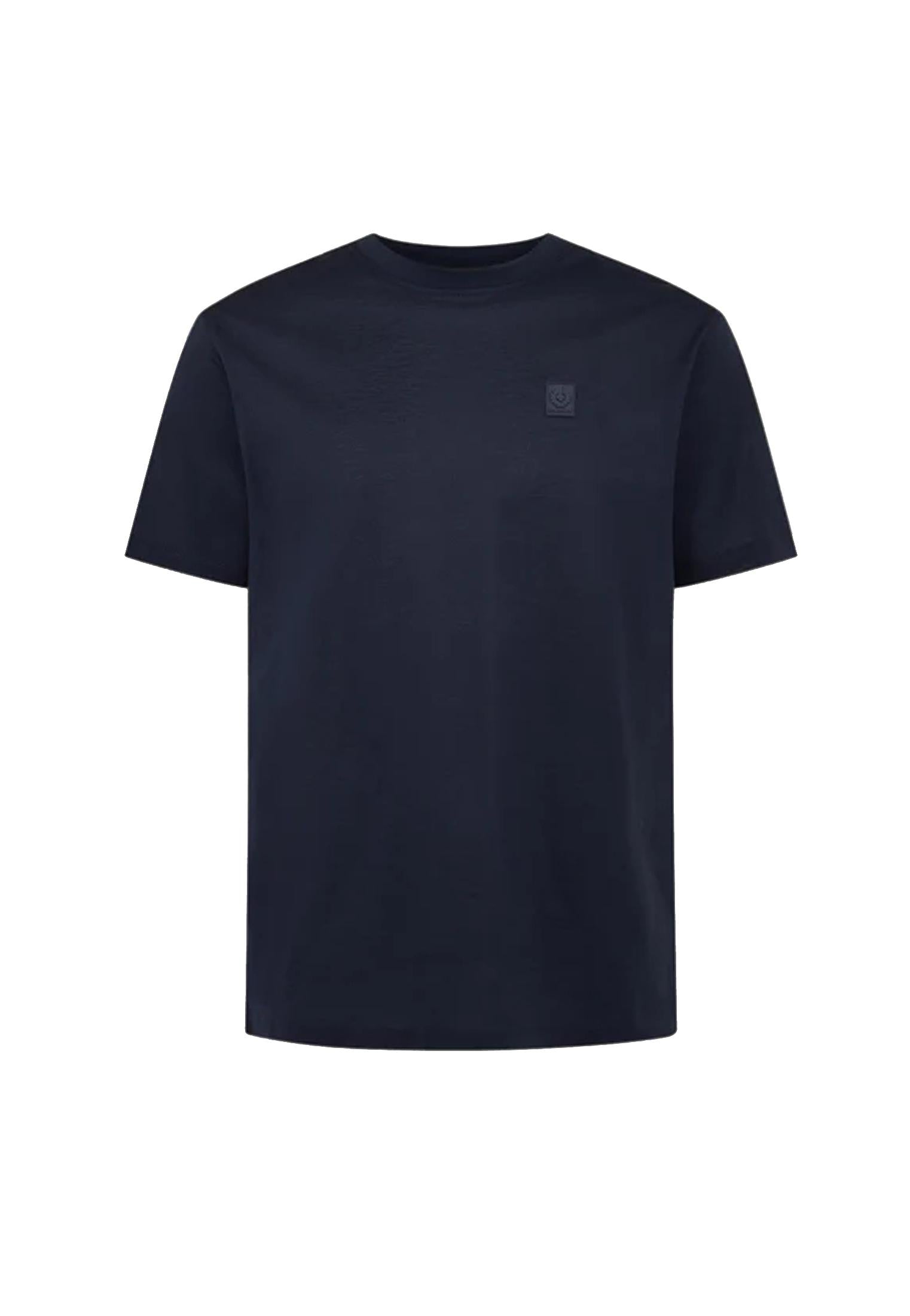 T-shirt girocollo blu scuro cotone Steel Belstaff P26 106039 Dark InkDark Ink BELSTAFF 