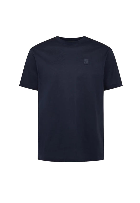 T-shirt girocollo blu scuro cotone Steel Belstaff P26 106039 Dark InkDark Ink BELSTAFF 