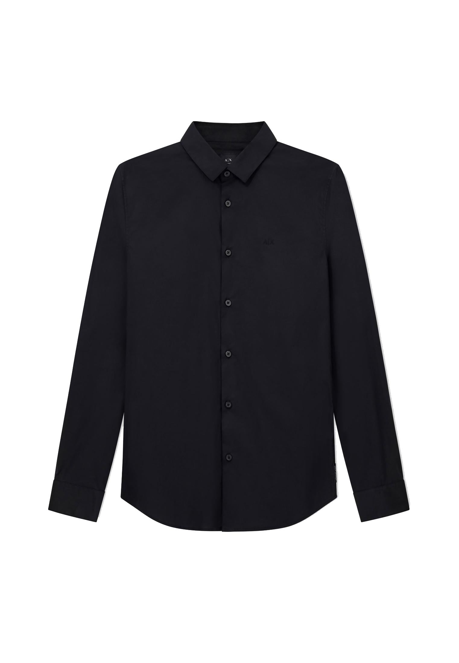 Camicia nera cotone slim fit Armani Exchange A25 8NZC31 ZN28Z 12001200 ARMANI EXCHANGE 