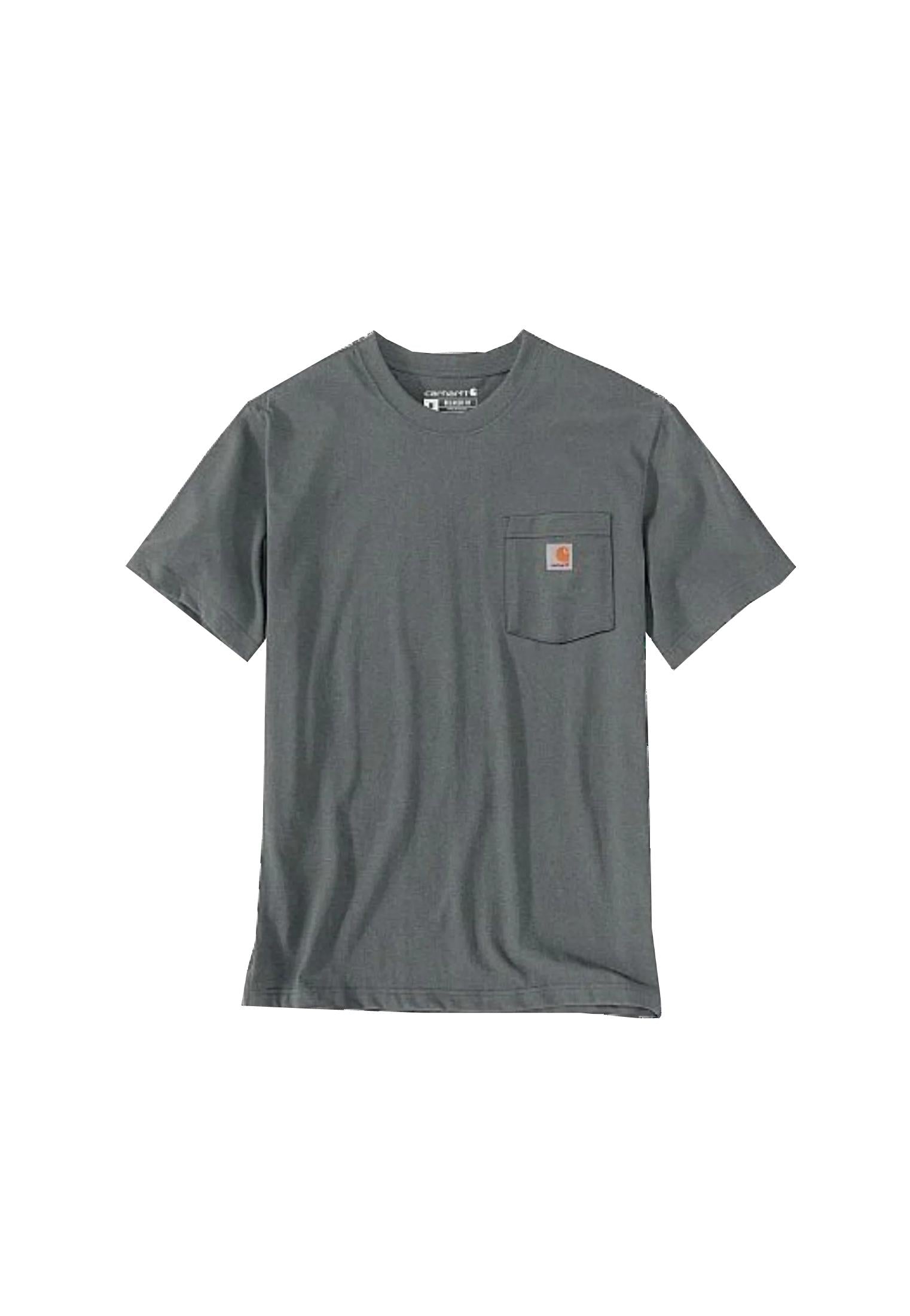 T-shirt girocollo grigia cotone Carhartt P26 107455 GREY HEATER CARHARTT 