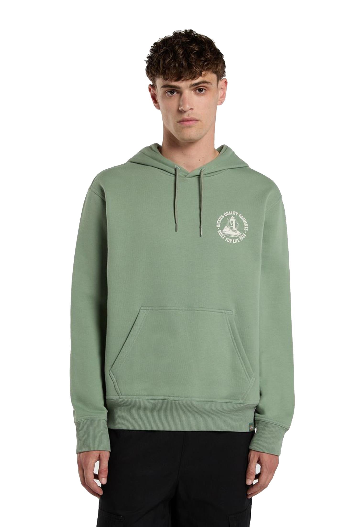 Felpa con cappuccio felpata verde Parrotsville Dickies A25 DK0A87NRL191 DKL19DKL19 DICKIES 