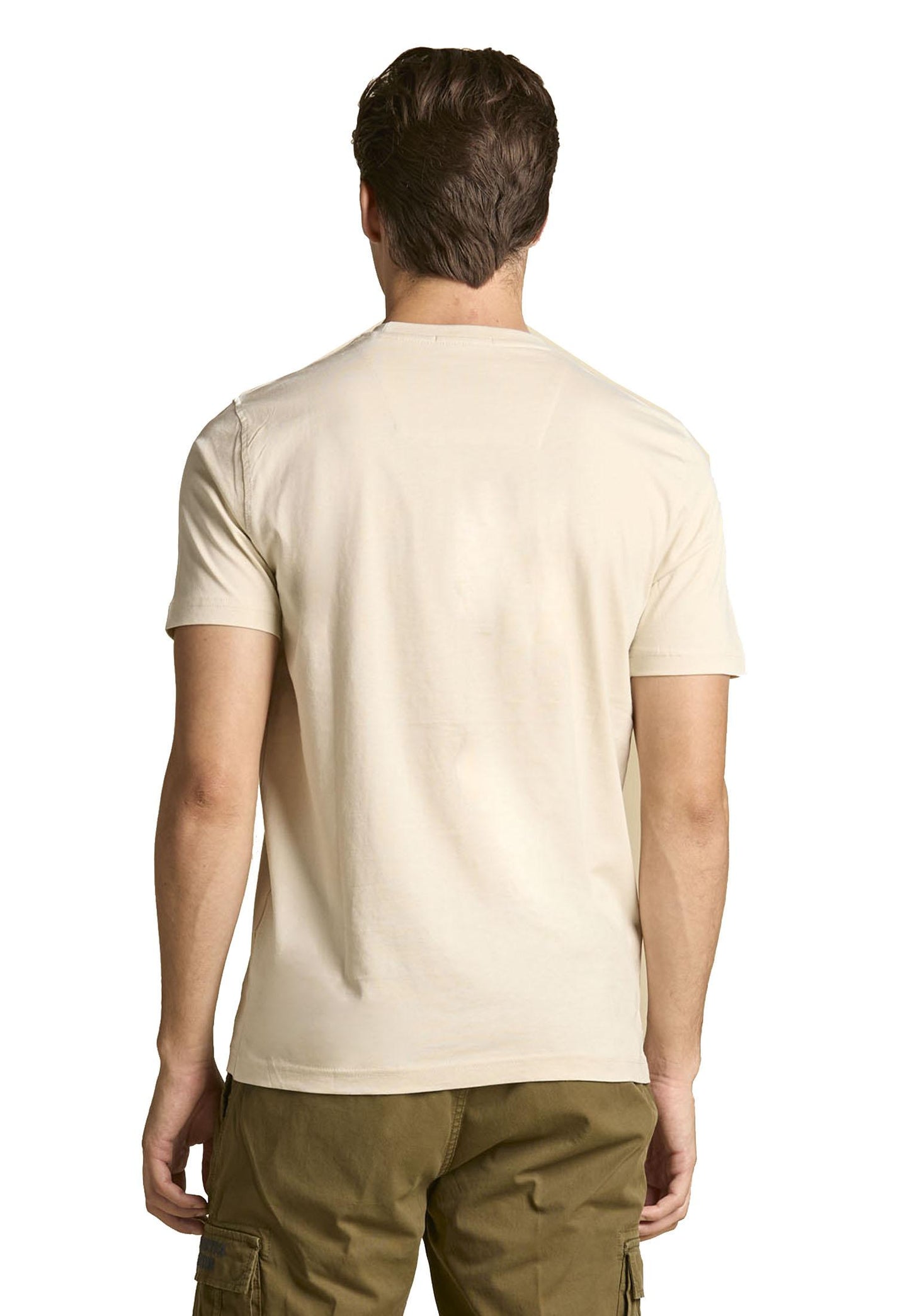 T-shirt girocollo cotone bianca logo feltro Aeronautica Militare A25 252TS2478UJ00641 7307873078 AERONAUTICA MILITARE 