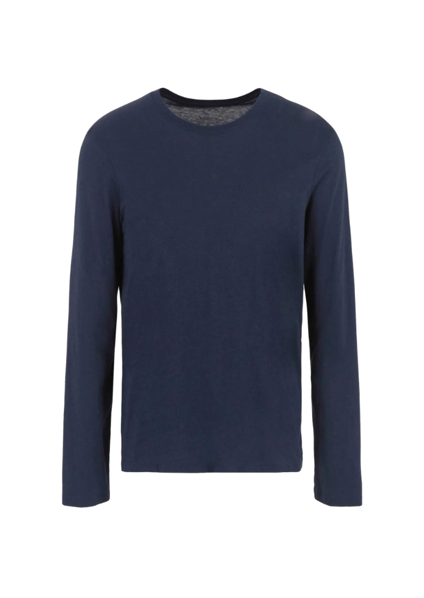 Maglia uomo a maniche lunghe in cotone blu navy Armani Exchange A24