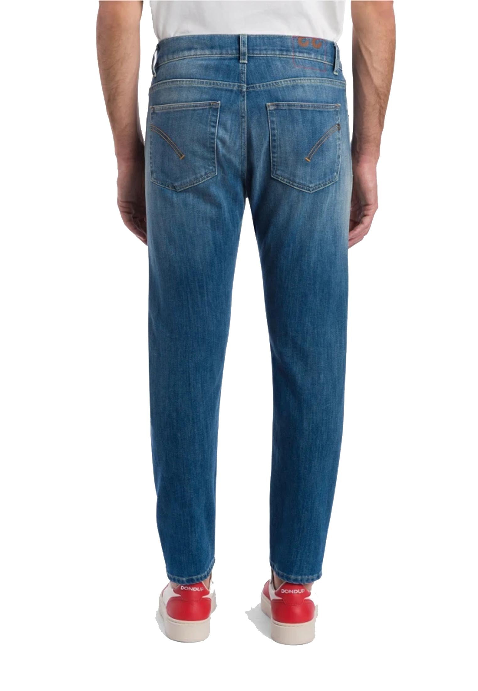 Pantalone jeans blu Dian cinque tasche carrot slim fit Dondup P26 UP576 DS0107U ME4800 DONDUP 
