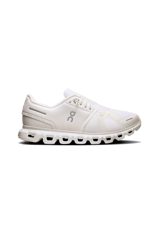 Scarpe da running sportiva bianca donna Cloud 6 On P26 3WF10061200 White White ON 