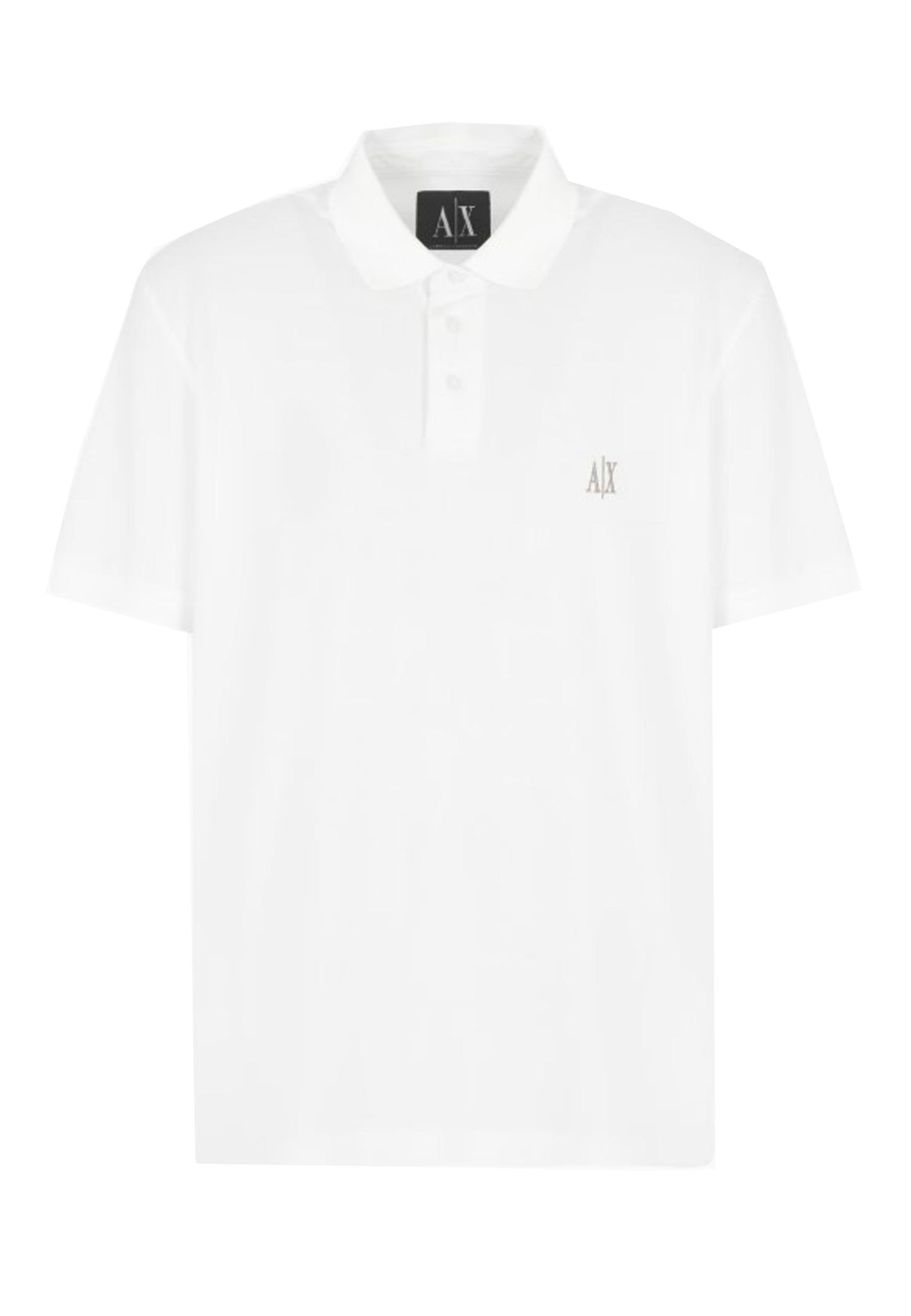 Polo cotone bianca logo cuore Armani Exchange P25