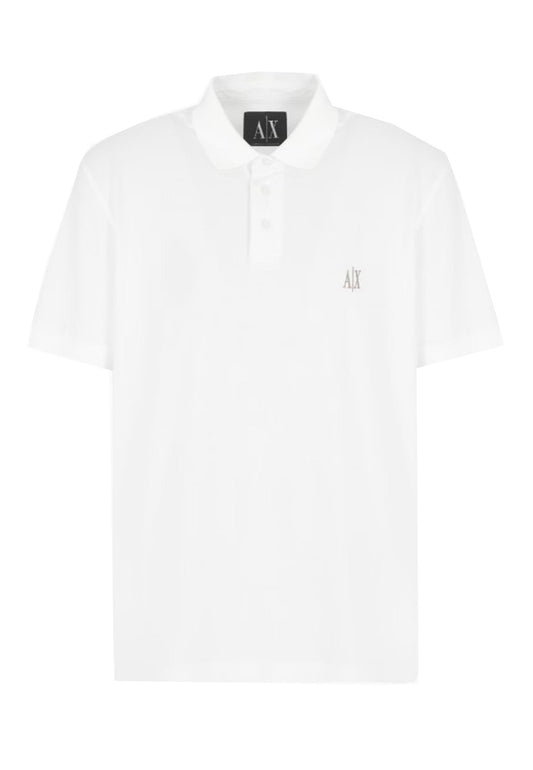 Polo cotone bianca logo cuore Armani Exchange P25