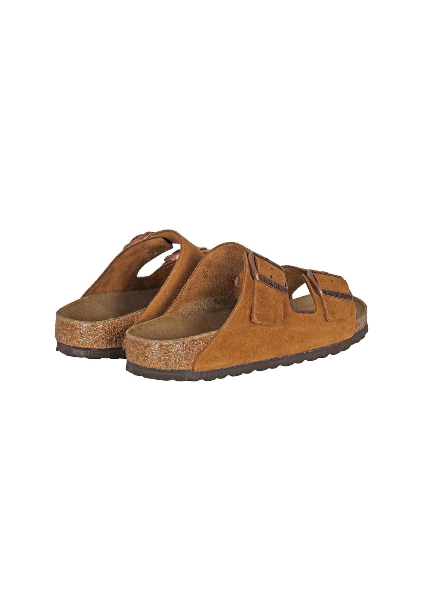 Sandali ciabatte pelle scamosciata marrone Arizona Birkenstock P25