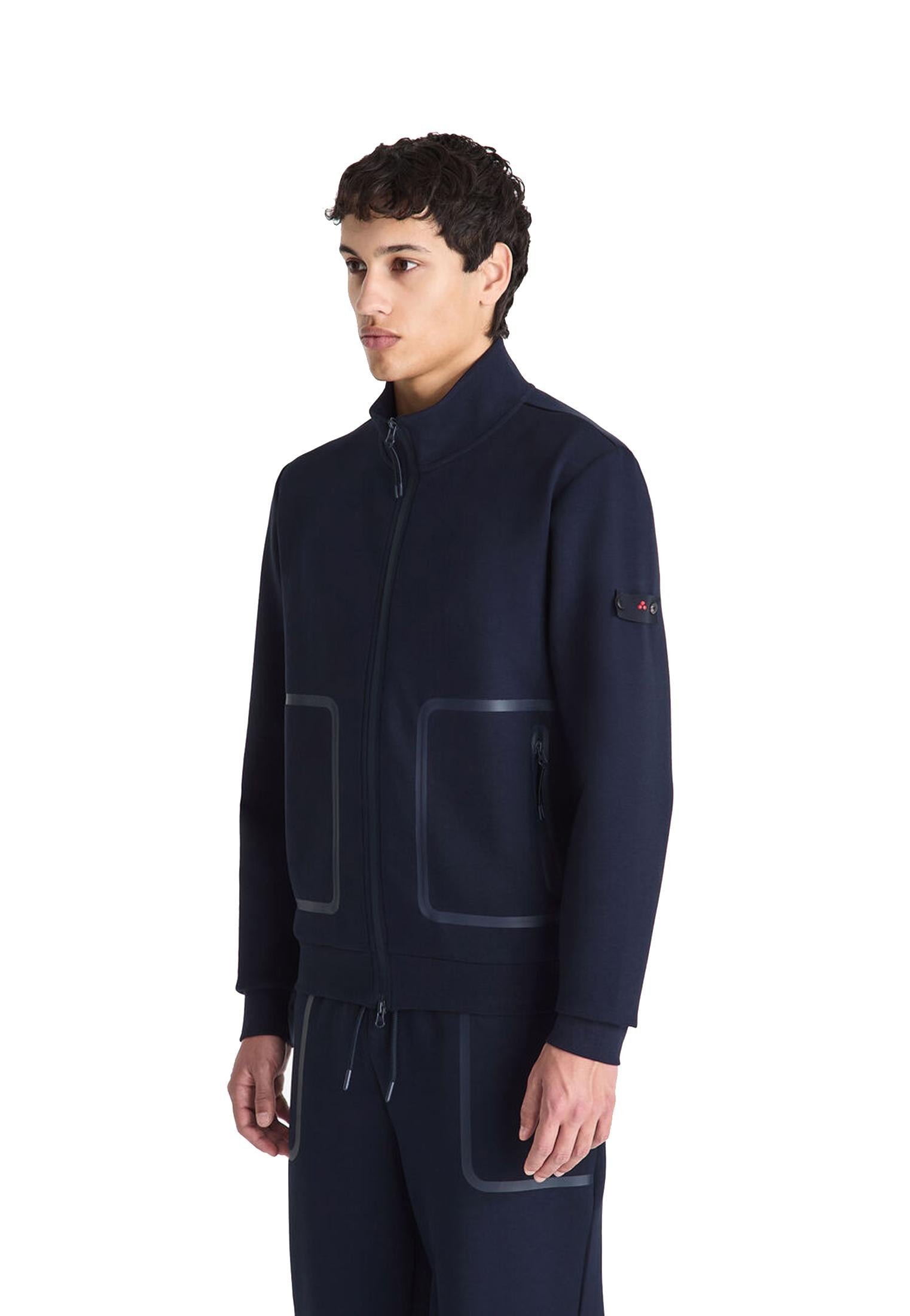 Felpa con full zip blu Scott Peuterey P26 PEU5802 99012177 215215 PEUTEREY 