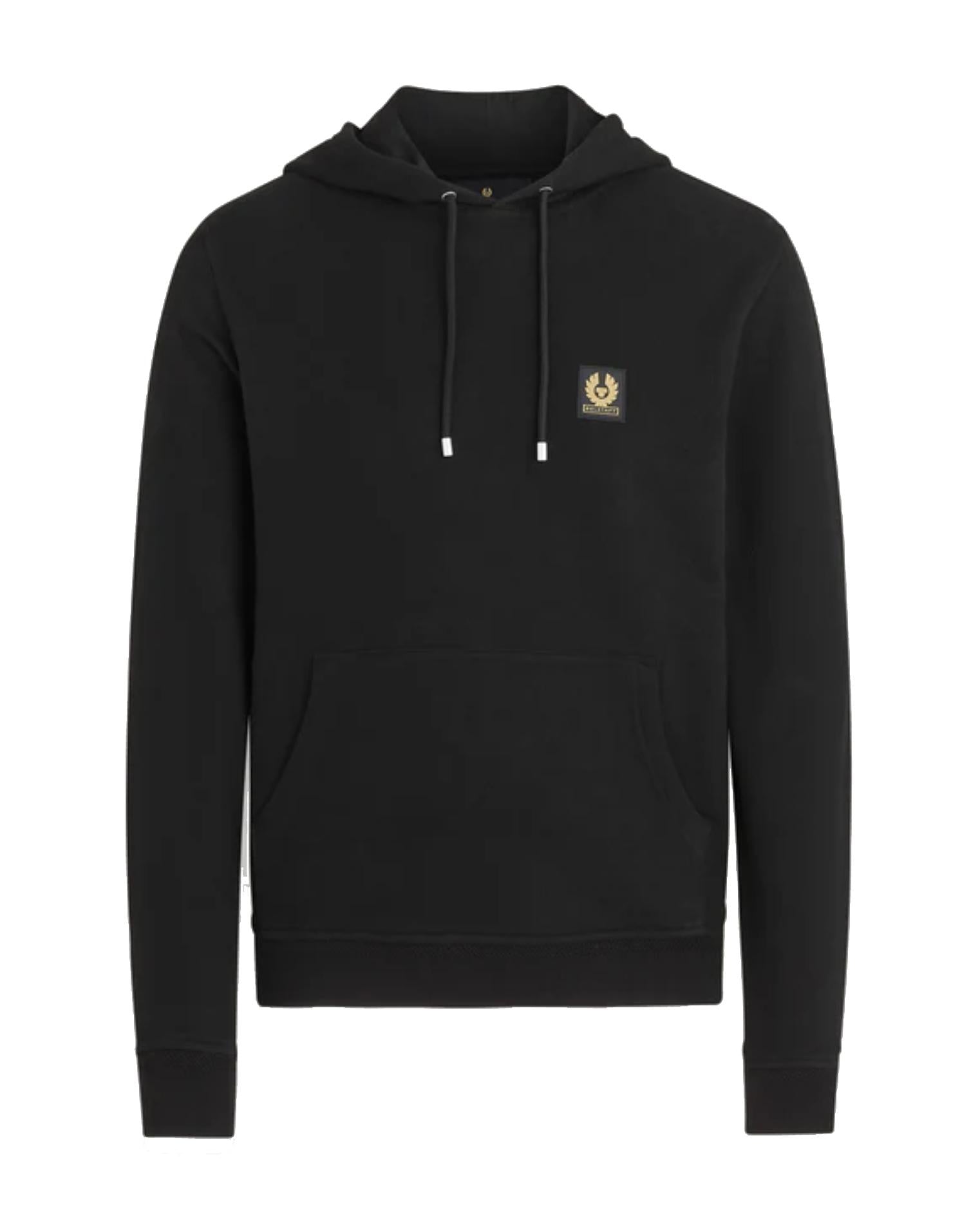 Felpa con cappuccio nera cotone Belstaff P26 103000 BlackBlack BELSTAFF 