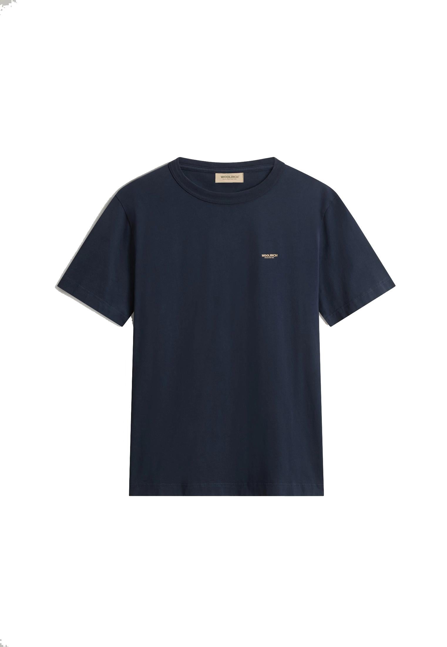 T-shirt girocollo blu cotone organico Woolrich P26 CFWOTE2012MRUT5334 39893989 WOOLRICH 