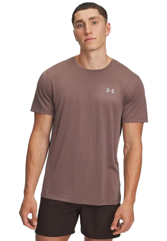T-shirt girocollo sportivo allenamento corsa running Trail Run marrone Under Armour A25 77-1389807 02560256 UNDER ARMOUR 