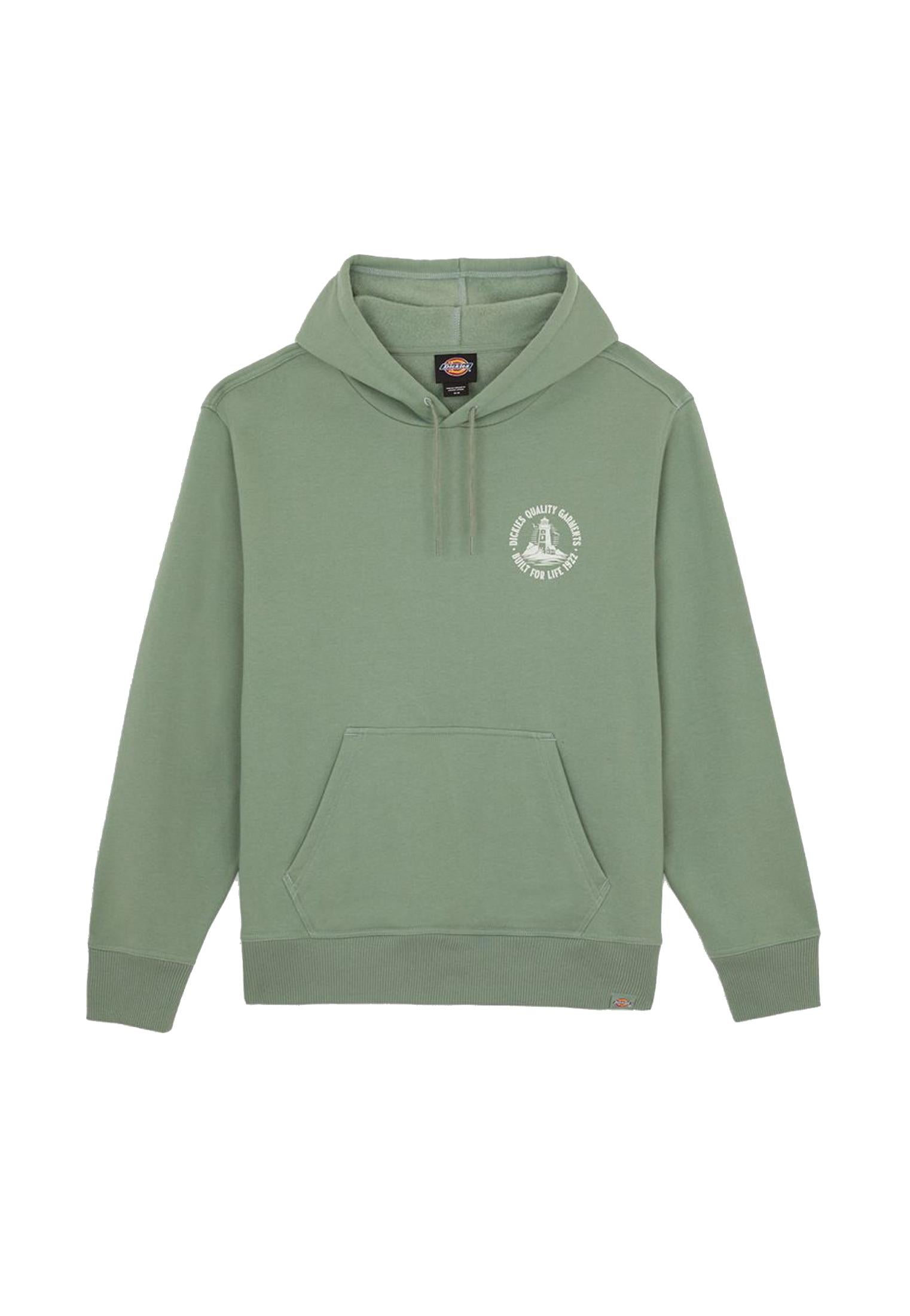 Felpa con cappuccio felpata verde Parrotsville Dickies A25 DK0A87NRL191 DKL19DKL19 DICKIES 