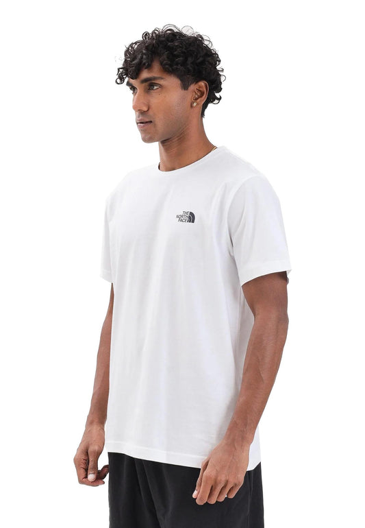 T-shirt girocollo bianca cotone Vertical Logo The North Face A25 NF0A8EE7FN41 NFFN4NFFN4 THE NORTH FACE 