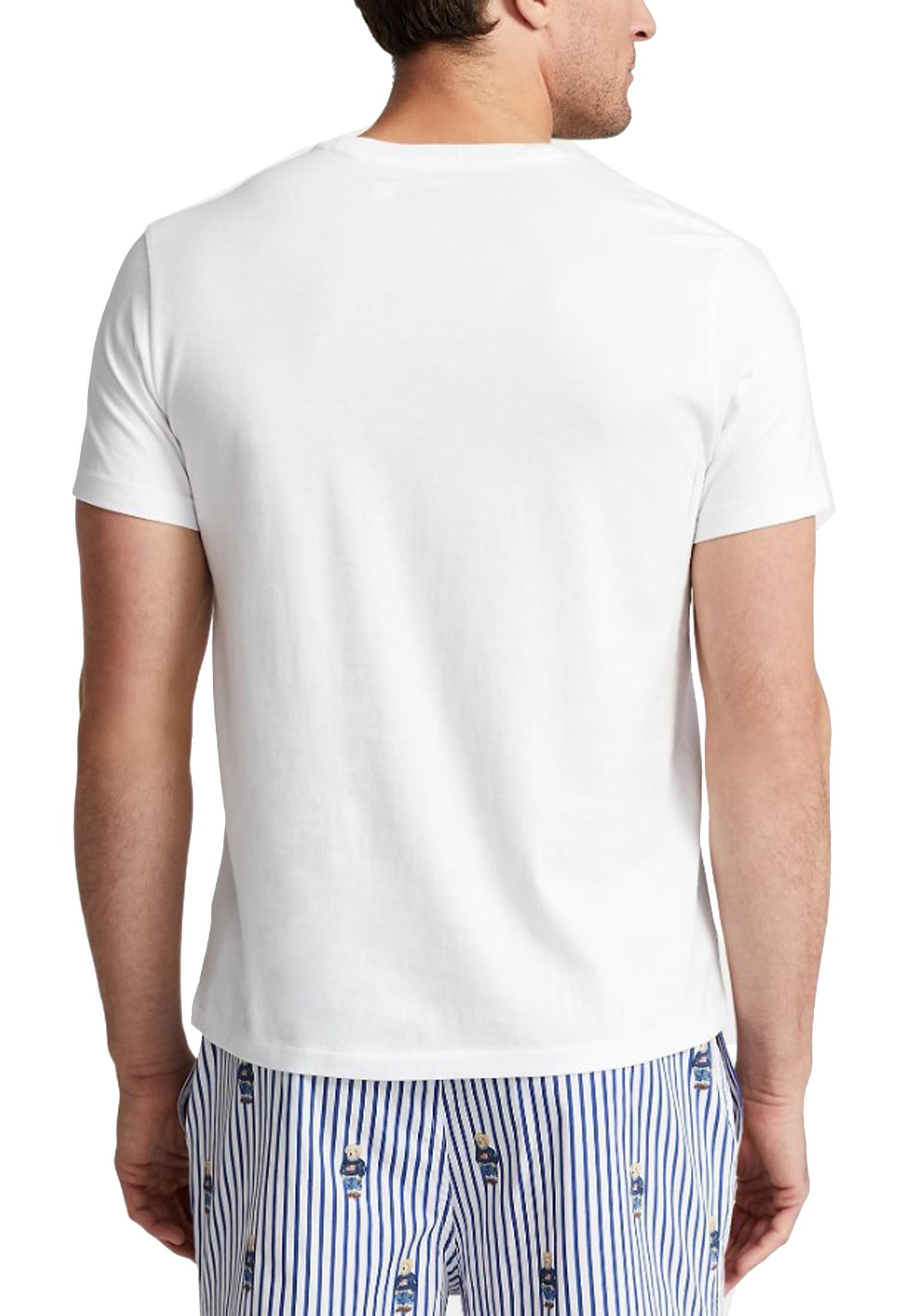T-shirt intima da notte cotone bianca girocollo Polo Ralph Lauren P25