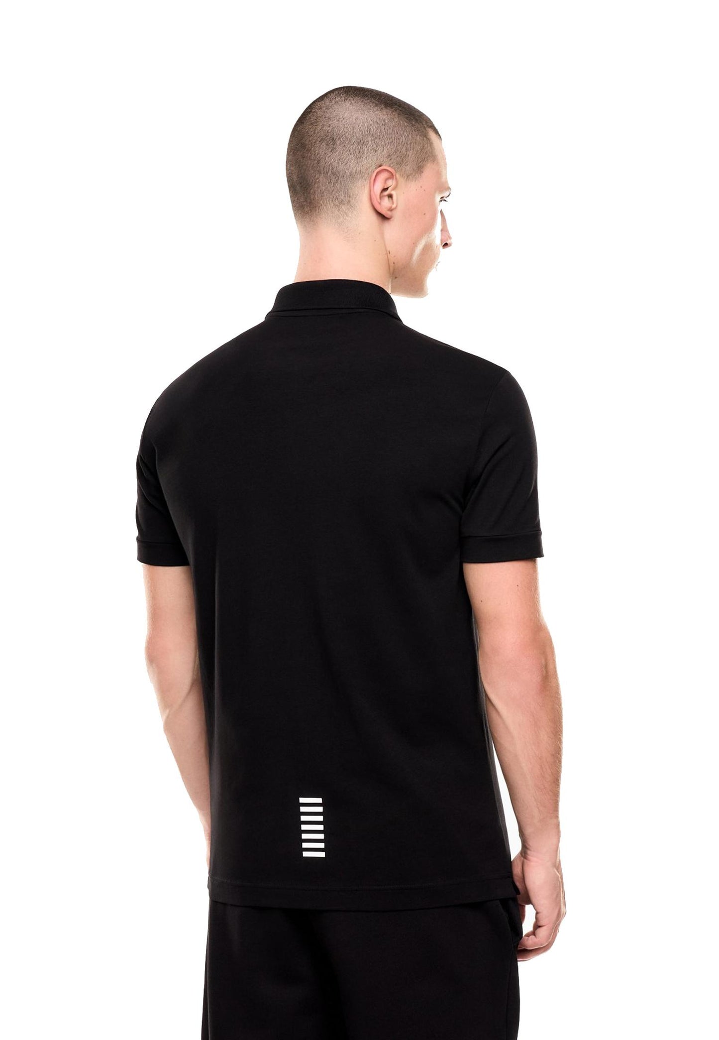 Polo cotone nera mezza manica Core Indentity EA7 Armani P26 8NPF14 PJVQZ 12001200 EA7 