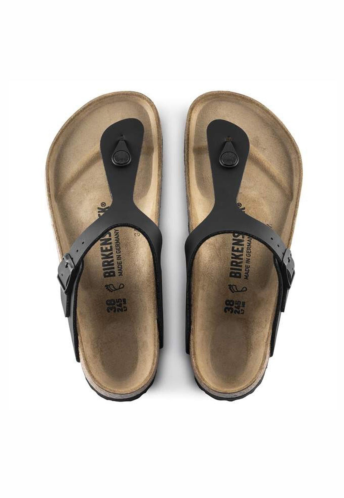 Ciabatte infradito pelle nera Gizeh Birkenstock P26 043691 BI-C4 BIRKENSTOCK 