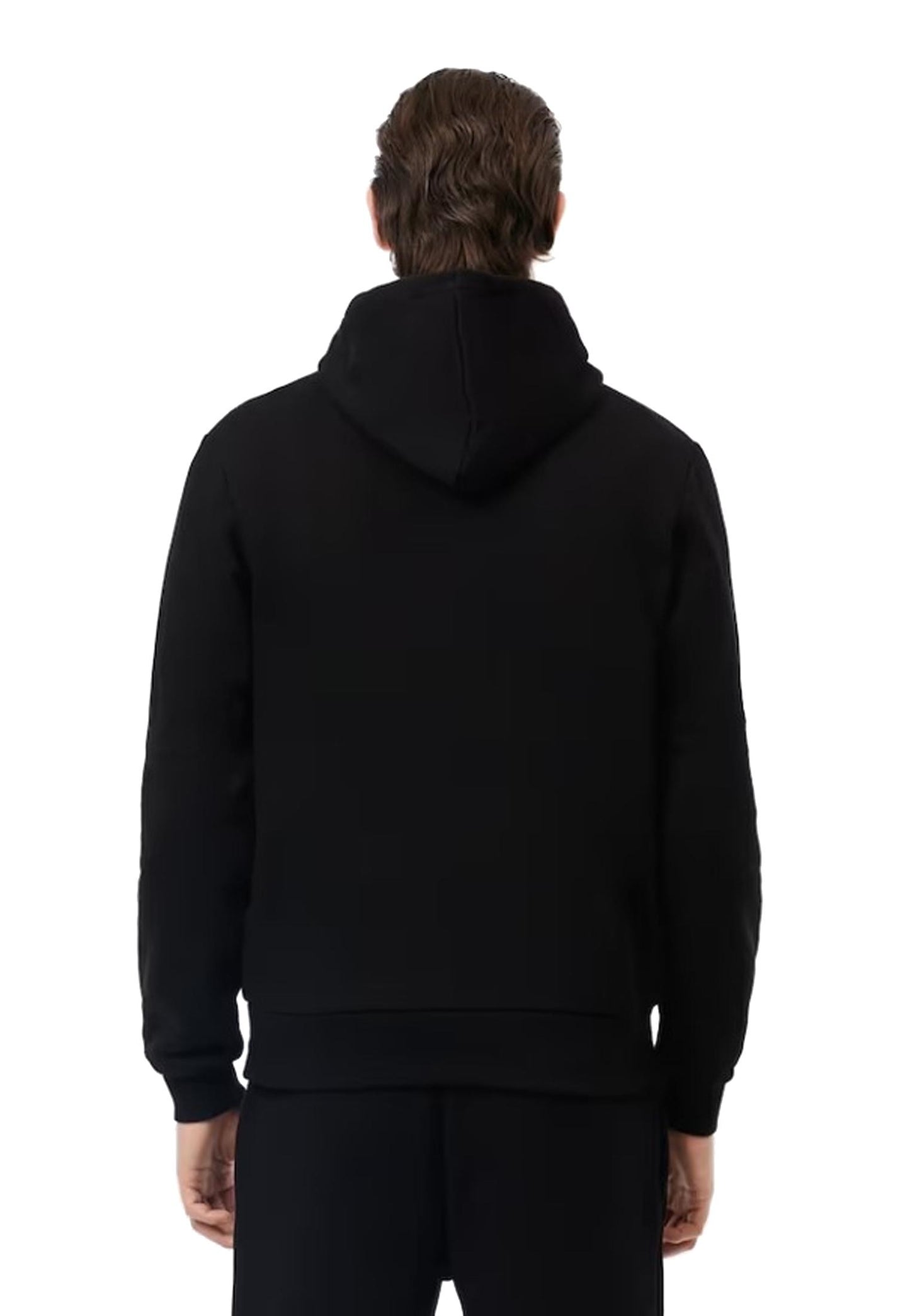 Felpa con cappuccio nera Lacoste A25 SH9623 031031 LACOSTE 