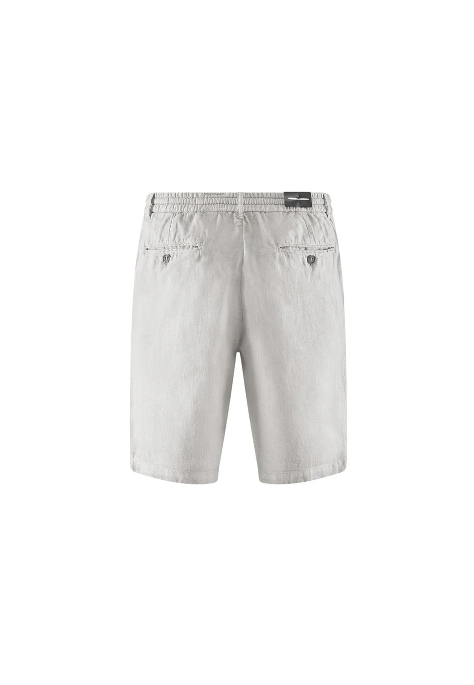 Pantaloni corti bermuda bianca lino Bomboogie P26 BMPARKLCC6 0101 BOMBOOGIE 