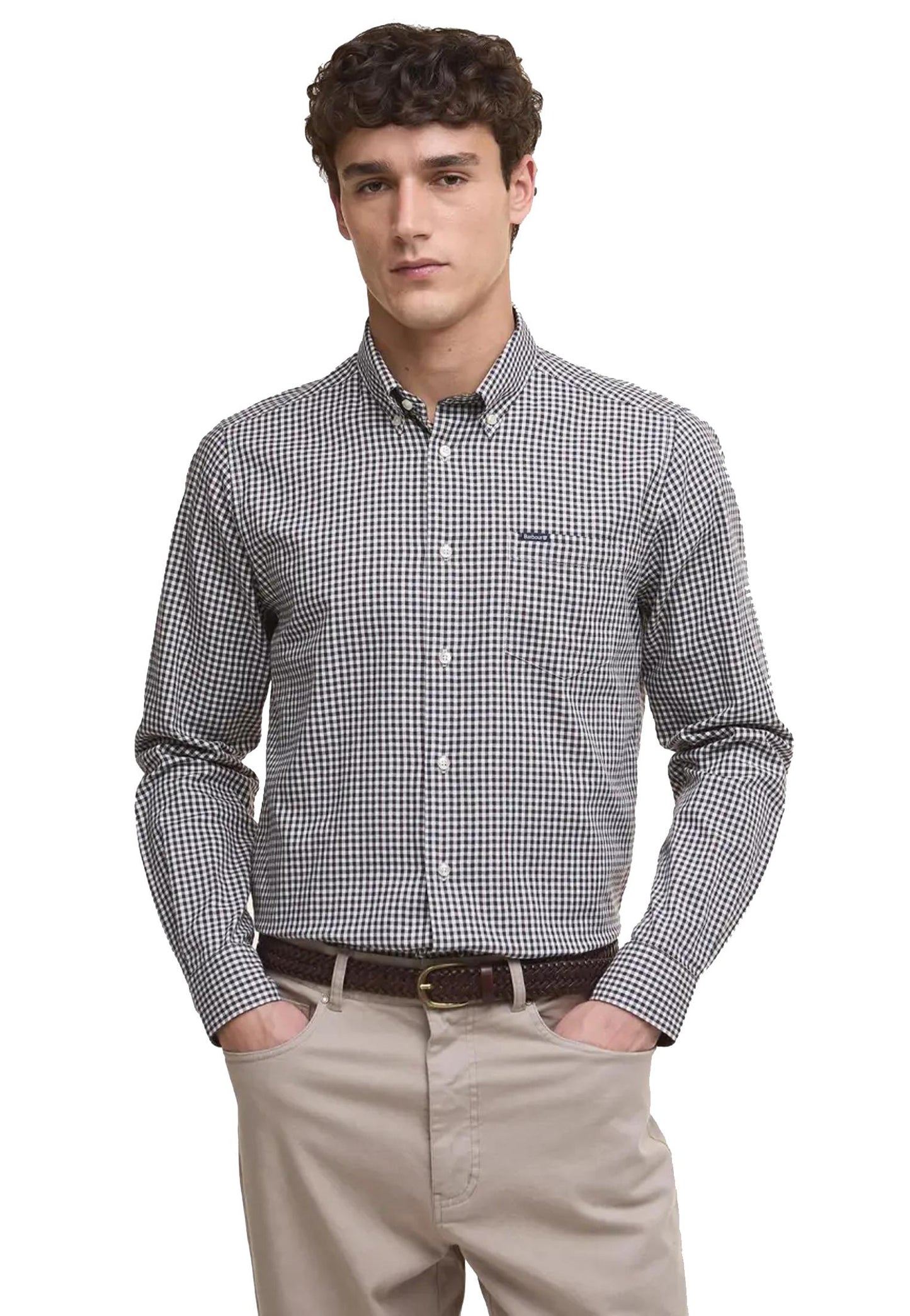 Camicia quadrati blu taglio sartoriale Padshaw Barbour A25 252MMSH5057 BR17BR17 BARBOUR 