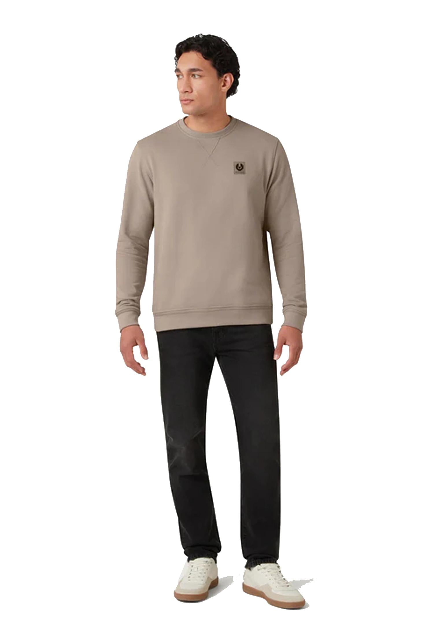 Felpa girocollo beige Belstaff P26 100049 Dark SandDark Sand BELSTAFF 