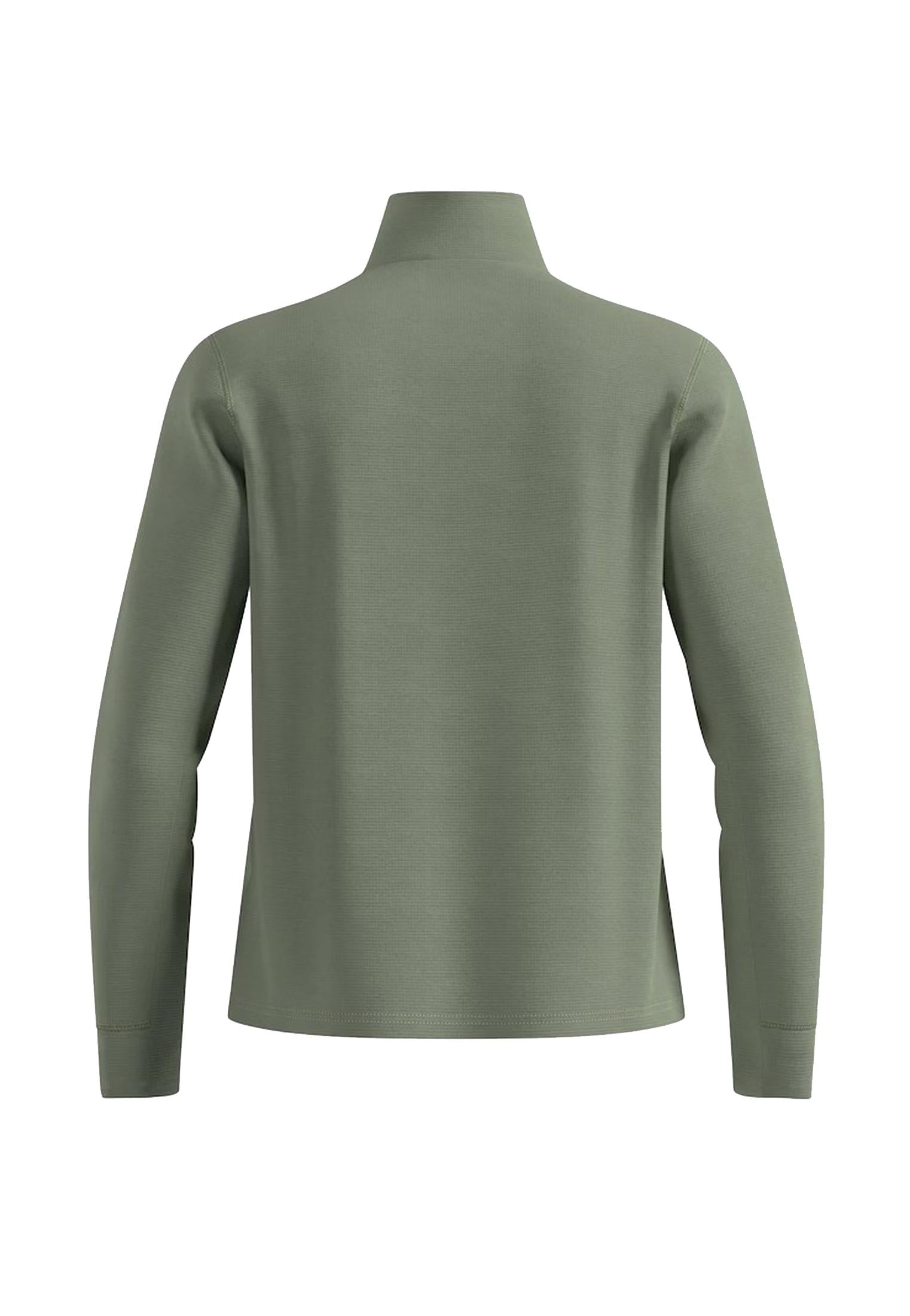 Pile verde full zip sci running Grid Fleece Odlo A25 542942 1100311003 ODLO 