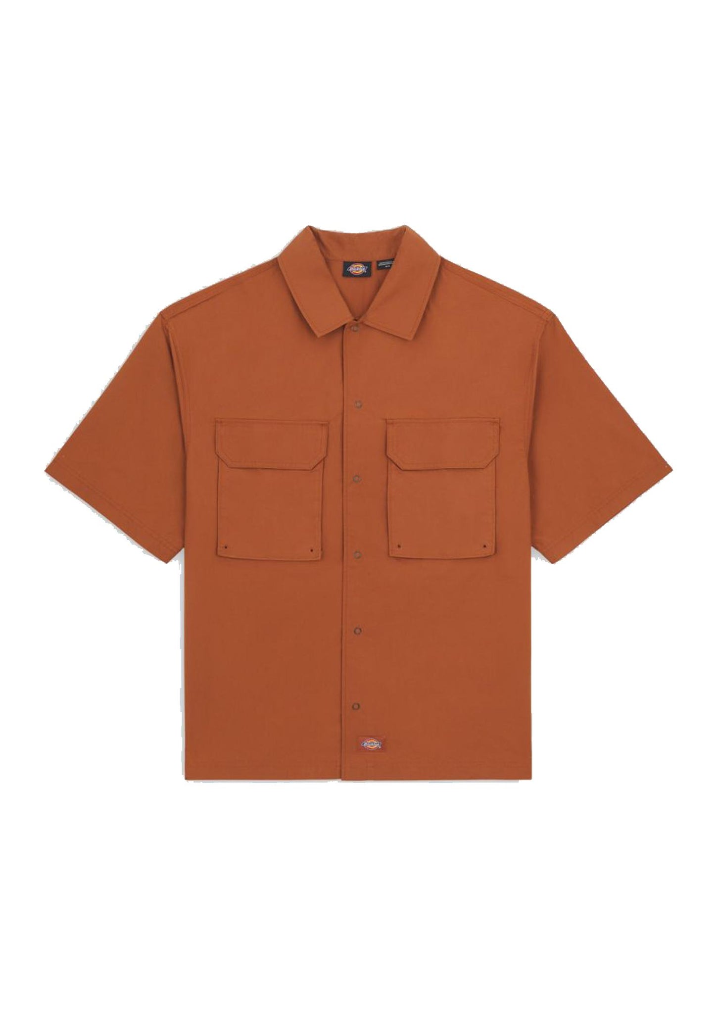 Camicia maniche corte marrone workwear Fishersville Dickies P24 DK0A4YS6H161 H161 DICKIES 