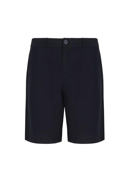 Bermuda Pantaloni corti misto lino blu Armani Exchange P25