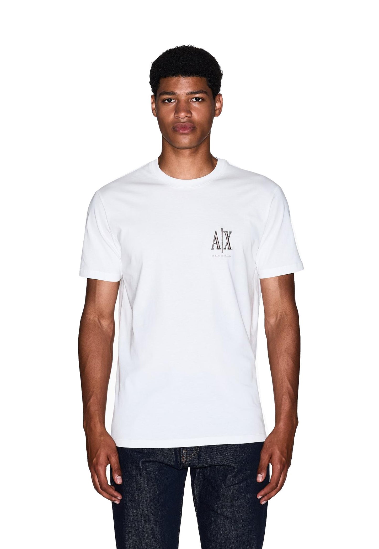 T-shirt girocollo bianca regular fit Armani Exchange A25 XM000365 AF12308 U0009U0009 ARMANI EXCHANGE 