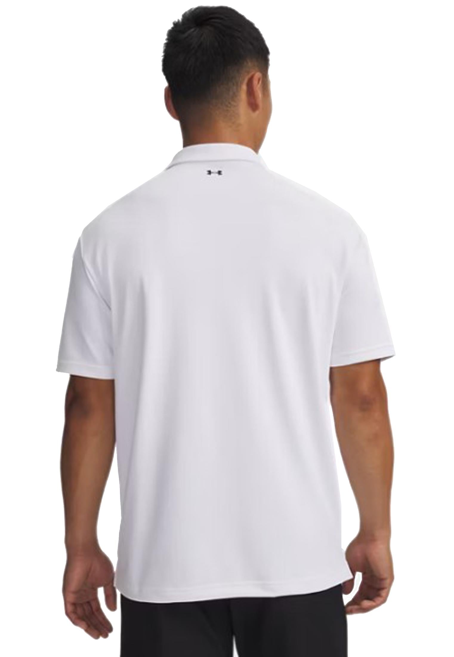 Polo a manica corta sportiva bianca Golf Drive Pique Under Armour P26 77-6012303 01000100 UA GOLF 